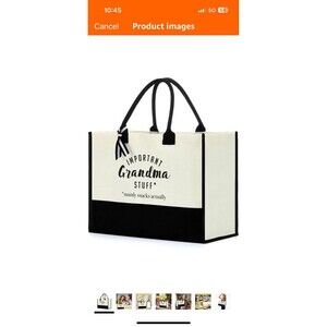 Important Grandma Stuff  Canvas Tote Bag